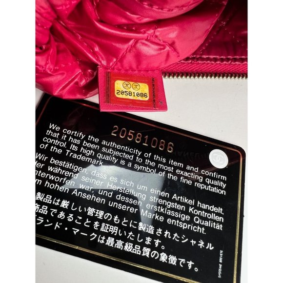 Chanel Patent Quilted Medium Cosmetic Case Dark Pink - Picture 7 of 15